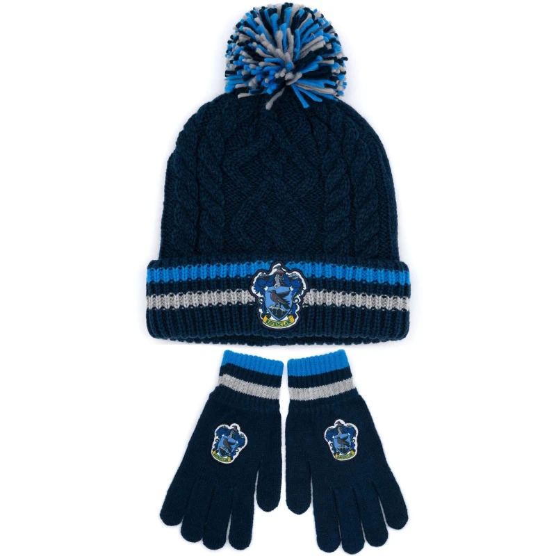 Image of Harry Potter Beanie and Gloves Set Blue unisex