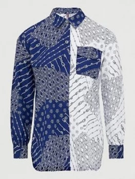 Image of Tommy Hilfiger Millie Printed Long Sleeve Blouse