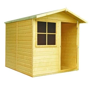 Image of Shire Abri 7ft x 7ft Wooden Apex Garden Shed