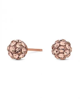 Image of Simply Silver Rose Gold Stud Earring