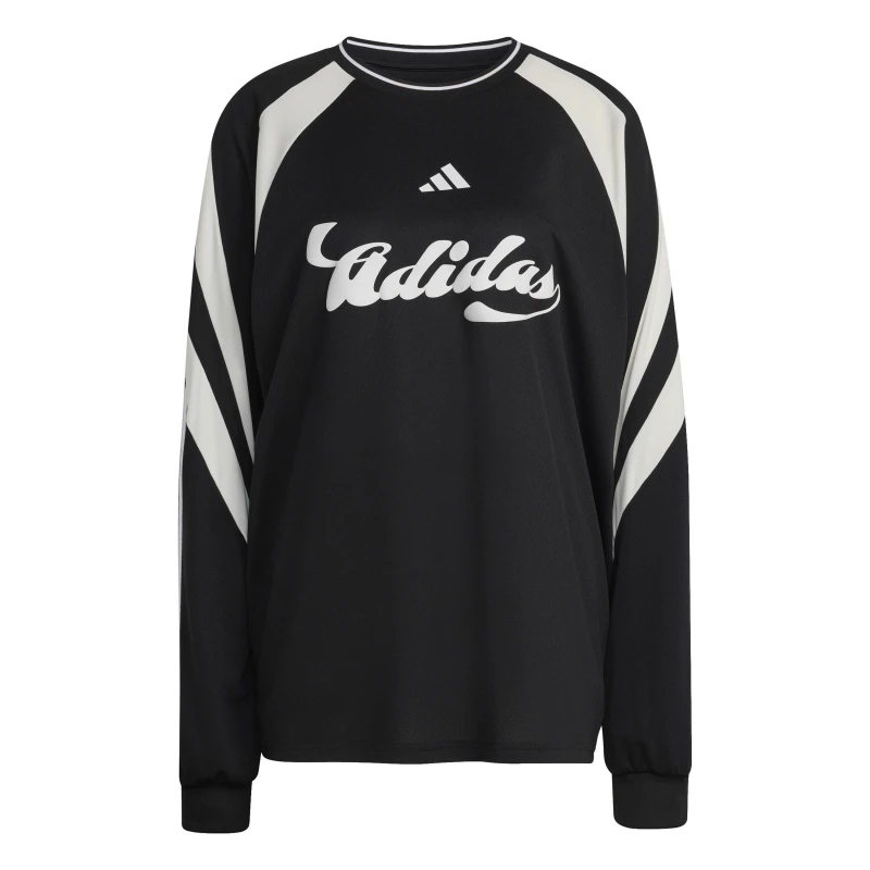 Image of Adidas HER LS Tee Ld63 Black/Off White female 8 (XS)