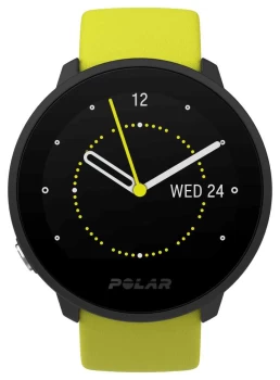 Image of Polar Unite Lime Green Silicone Strap Black Case Watch