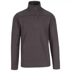 Image of Trespass Mens Felbrigg Fleece Top (L) (Dark Grey Marl)