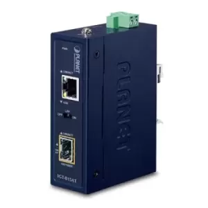 Image of IP30 Compact size Industrial 100/1000Base-X SFP to BASE-T - Converter - Copper Wire