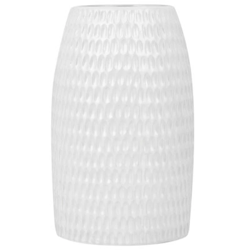 Image of Beliani Decorative Vase Linzi Stoneware 25cm White