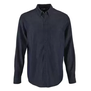 Image of SOLS Mens Barry Long Sleeve Denim Shirt (L) (Denim Brut)