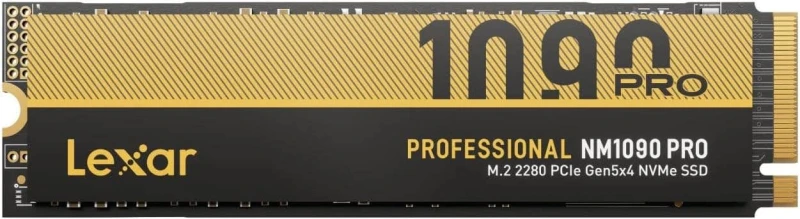 Image of Lexar Professional NM1090 PRO 2TB PCIe 5.0 M.2 NVMe SSD - LNM109P002T-RNNNG - Read 14,000MB/s Write 13,000MB/s