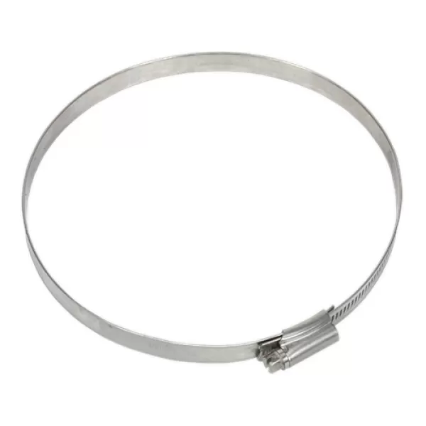 Image of Genuine SEALEY SHCSS6 Hose Clip Stainless Steel Ø130-150mm Pack of 5