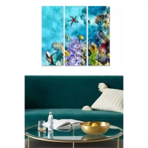 Image of MDF273929318 Multicolor Decorative MDF Painting (3 Pieces)