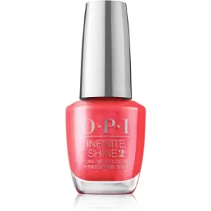 Image of OPI Me, Myself and OPI Infinite Shine Gel-Effect Nail Varnish Left Your Texts on Red 15 ml
