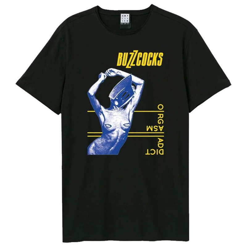 Image of Amplified Mens Buzzcocks Orgasmatic T-Shirt in Black Size: XS Black Male XS