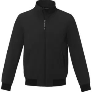 Image of Elevate Unisex Adult Keefe Bomber Jacket (L) (Solid Black)