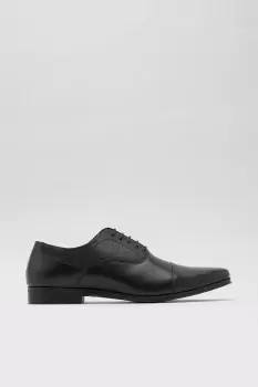 Image of Mens Leather Toe Cap Oxford Shoes