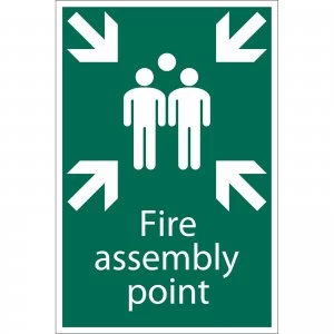 Image of Draper Fire Assembly Point Sign 200mm 300mm Standard