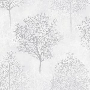 Image of Arthouse Wonderland Trees Wallpaper - Mono