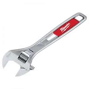 Image of Milwaukee 48227406 Adjustable Wrench Ergnomic Chrome Plated