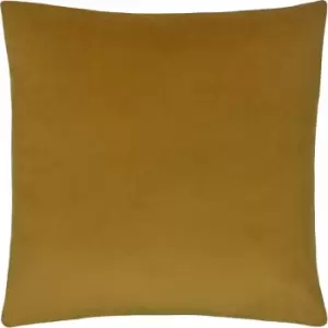 Image of Sunningdale Velvet Square Cushion Saffron