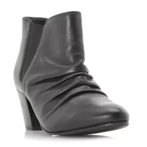 Image of Linea Oslo Ruched Boots - Black
