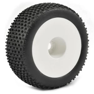 Image of Fastrax 1:8 Truggy X-Block Mtd On White Dished 1/2"Offset(Pr)