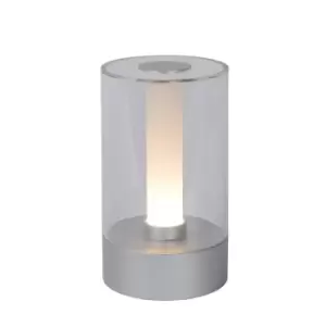 Image of Tribun Modern Table Lamp - Ø9cm - LED Dim. - 1x2,5W 3000K - 3 StepDim - Satin Chrome