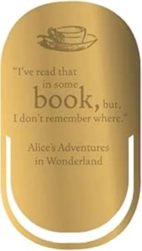 Image of Alice In Wonderland Bookmark Metal - Pulteney Press (Alice) Multi