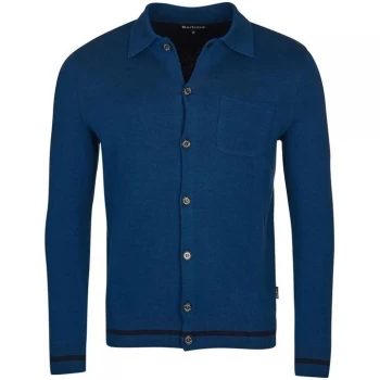 Image of Barbour Aleck Knitted Button Thru - Dk Pertol BL81