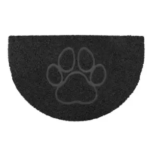 Image of Oseasons Paw Half Moon Doormat - Black