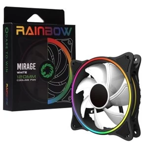 Image of Game Max Mirage White Fins 120mm 1100RPM Addressable RGB LED Fan