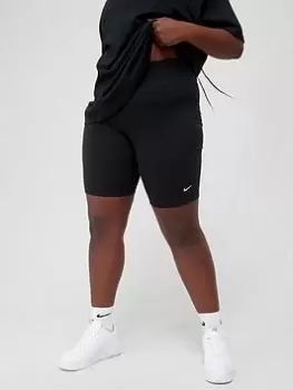 Image of Nike NSW Essential LBR Shorts (Curve) - Black, Size 18-20=1X, Women