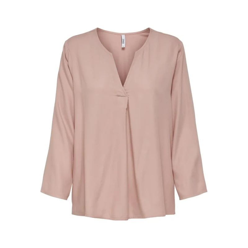 Image of Only Womens v-neck top 4/5 Only onlastrid Rose Female S