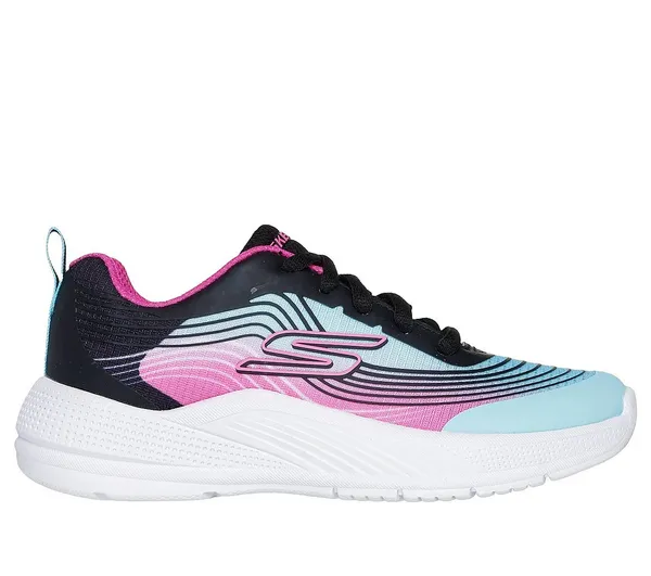 Image of Skechers Girls Microspec Advance Trainers UK Size 13 (EU 32) Aqua Purple SKE2367-AQPR-13