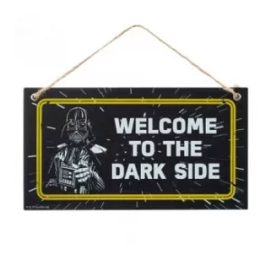 Image of Funko Homeware Star Wars Door Hanger Welcome to the Dark Side