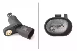 Image of Wheel Speed Sensor 6PU009106-181 by Hella Rear