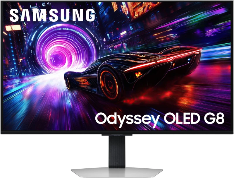 Image of Samsung Odyssey OLED G81SF 32" 4K Ultra HD 240Hz OLED Gaming Monitor with FreeSync Premium Pro - Silver