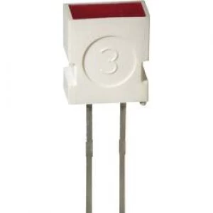 Image of LED wired Green Rectangular 3.65 x 6.15mm 4 mcd