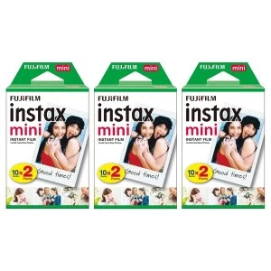 Image of Fujifilm Instax Mini Credit Card Size Glossy Photo Film x 60 Prints