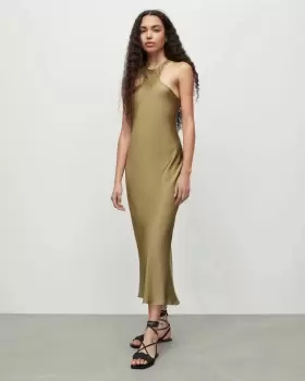 Image of AllSaints Betina Maxi Dress