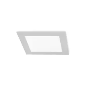 Image of Forlight Lighting - Forlight Easy - Integrated LED Square Recessed Downlight Grey - Warm White