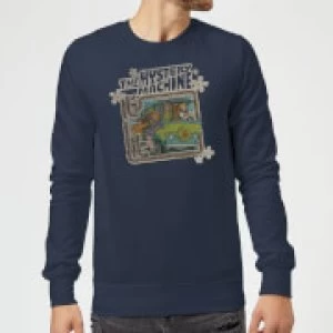 Image of Scooby Doo Mystery Machine Psychedelic Sweatshirt - Navy - XXL