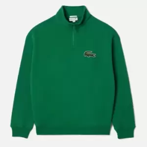 Image of Lacoste Mens DO Croc 80'S Half Zip Sweatshirt - Green - M