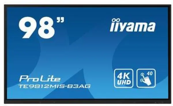 Image of iiyama 98" TE9812MIS-B3AG 4K Ultra HD Interactive Touch Screen Display