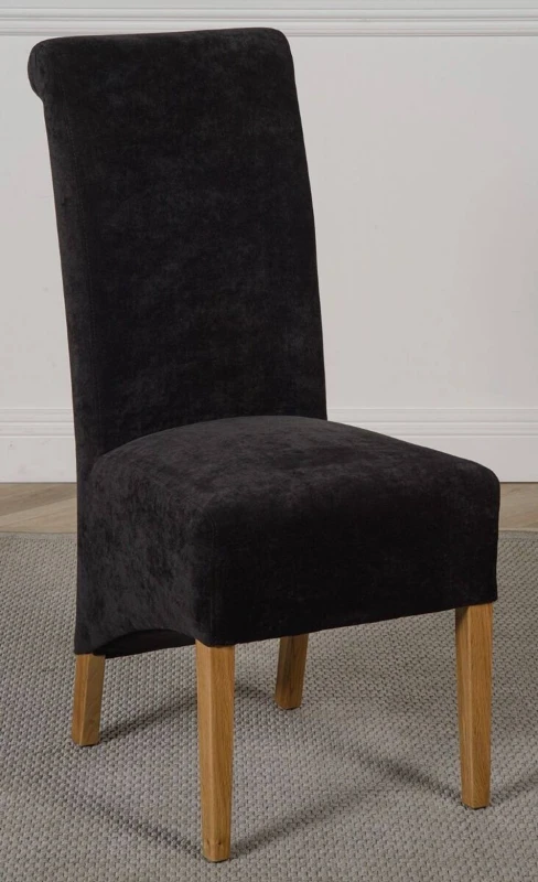Image of Thats Furniture Montana Fabric Dining Chairs for Dining Room or Kitchen in Black Unisex