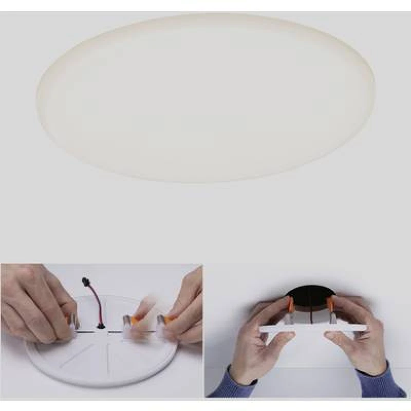 Image of Paulmann Paulmann 92389 EB Panel Veluna VariFit LED recessed light LED (monochrome) 17 W Satin 92389