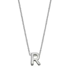 Image of Sterling Silver Alphabet Letter R Necklace