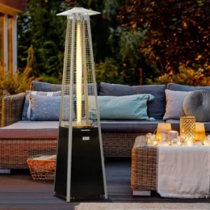 Image of Alfresco 225cm Pyramid Patio Gas Heater 11.2KW, black