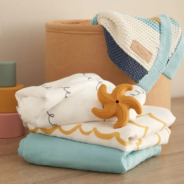 Image of Tutti Bambini Pack of 3 Muslin Swaddle Wraps Tutti Bambini Our Planet
