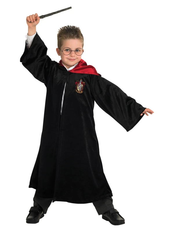 Image of Harry Potter Deluxe Harry Potter School Robe One Colour WZH84 Unisex 3-4,5-6,7-8