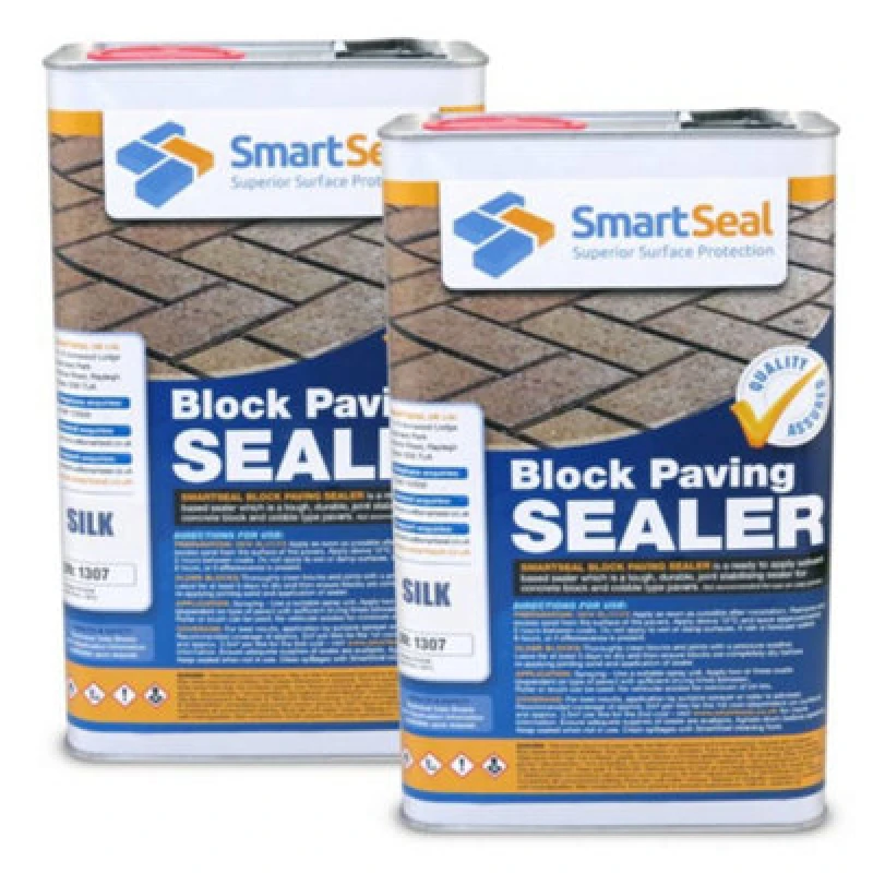 Image of Smartseal Block Paving Sealer, Silk Wet Look, Sand Hardener & Weed Inhibitor For Driveways And Patios, 2 X 5L, Clear 5.061E+12