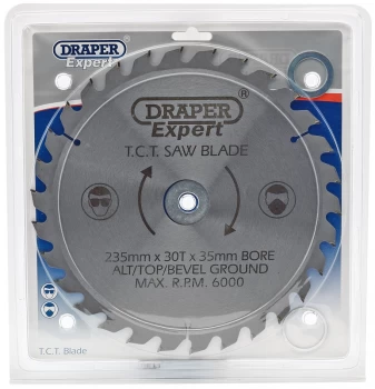 Image of Draper Expert TCT Saw Blade 235X35mmx30T 9484