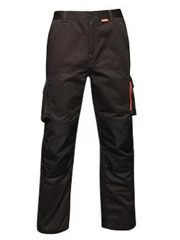 Image of Regatta Professional Workwear Heroic Cargo Trousers - Black, Size 30, Men